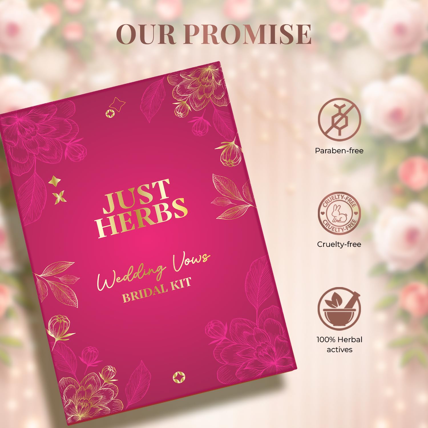 Just Herbs Beauty Essentials Makeup Kit – All-in-One Herbal Makeup Combo