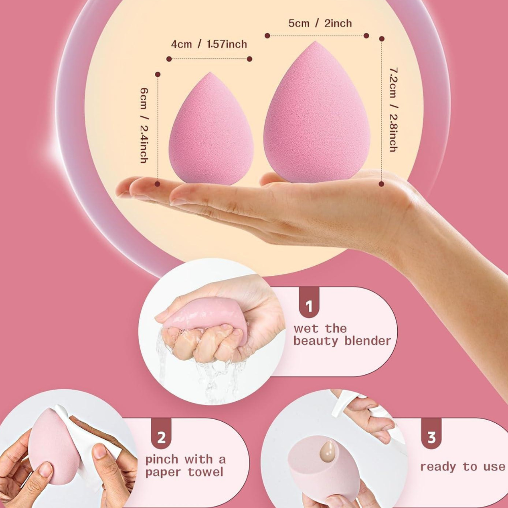 AVTY 6 Pcs Makeup Sponge Set - Your Everyday Makeup, All in One Set - Image 4