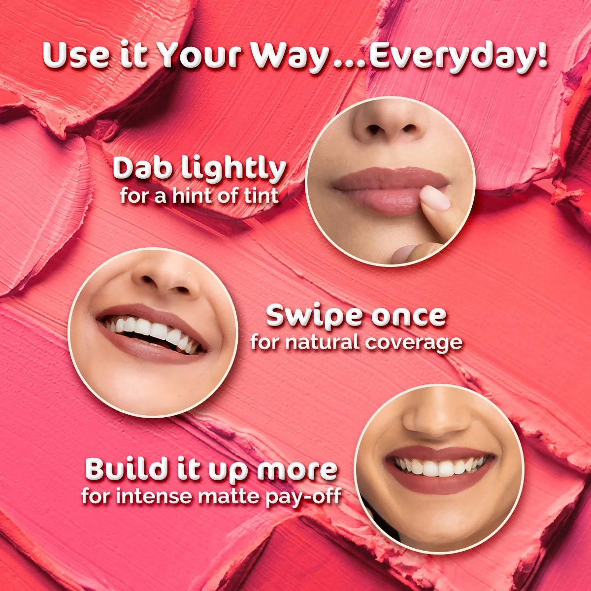 Mamaearth Creamy Matte Long Stay Lipstick Shade - Ruby Crush And Rose Nude - Image 5