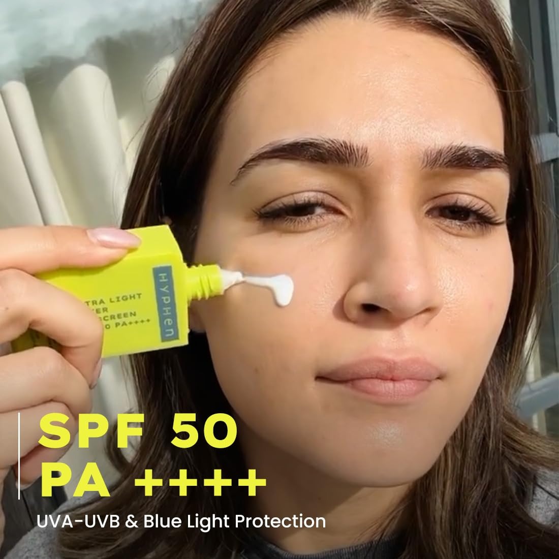HYPHEN Ultra Light Water, Aqua Light Sun Protection, Premium Aqua Sun Protection ,Ultra Light Hydrating ,Daily Wear , Advanced UV Protection Water, Invisible Feel Ultra Light, Lightweight Daily Sun Shield , Lightweight Invisible Finish Sunscreen In-vivo tested - SPF 50 PA++++ (50 g) - Image 2