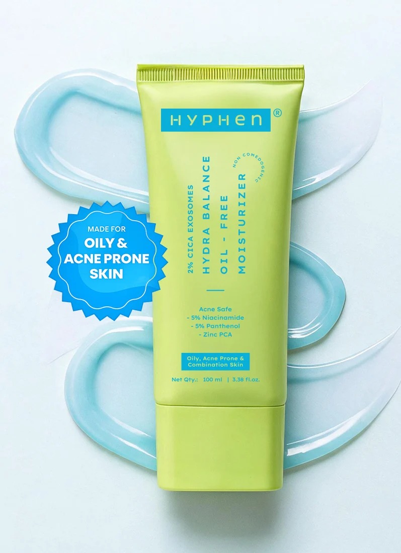 Hyphen 2% Cica Exosomes Oil Free moisturizer - 5% Niacinamide , Non-comedogenic ,For Oily & Acne-prone Skin ,10X deeper hydration
