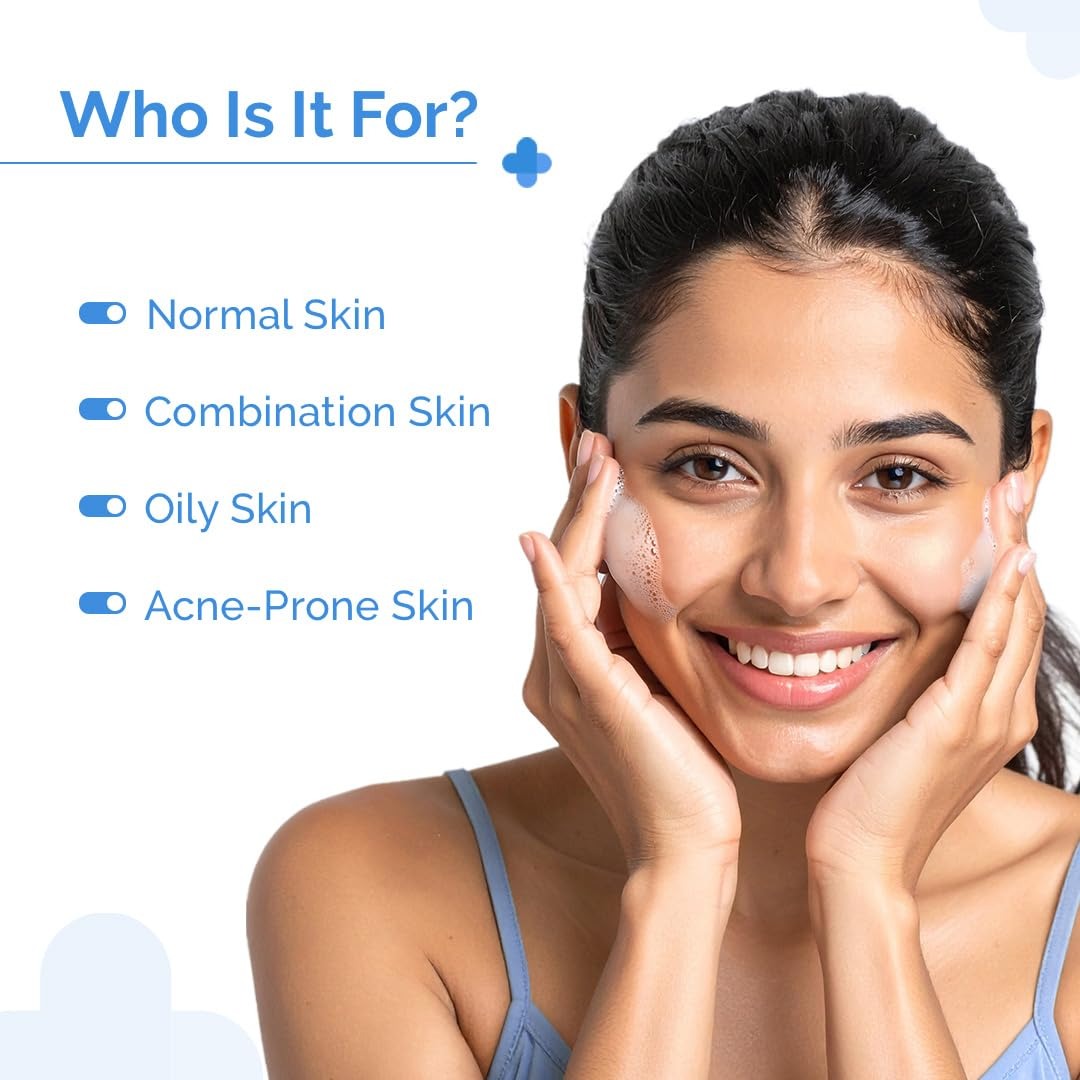 The Derma Co Sali-Cinamide, Advanced Acne & Oil Control ,Blemish Control ,Anti-Acne Face Wash with 2% Salicylic Acid & 2% Niacinamide - 80 ml | Clears Acne & Marks | Removes Excess Oil - Image 4