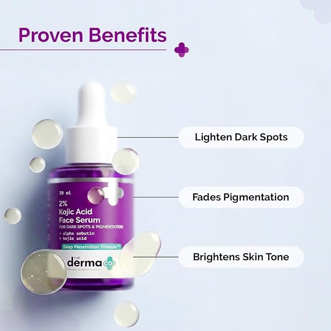 The Derma Co. 2% Kojic Acid Face Serum with Alpha Arbutin for Dark Spots & Pigmentation - Image 5