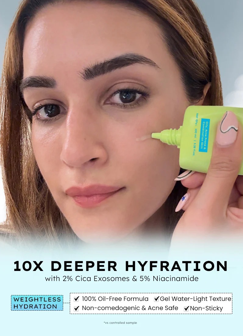 Hyphen 2% Cica Exosomes Oil Free moisturizer - 5% Niacinamide , Non-comedogenic ,For Oily & Acne-prone Skin ,10X deeper hydration - Image 2