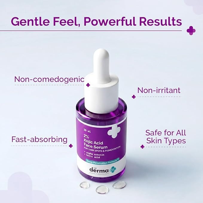 The Derma Co. 2% Kojic Acid Face Serum with Alpha Arbutin for Dark Spots & Pigmentation - Image 4