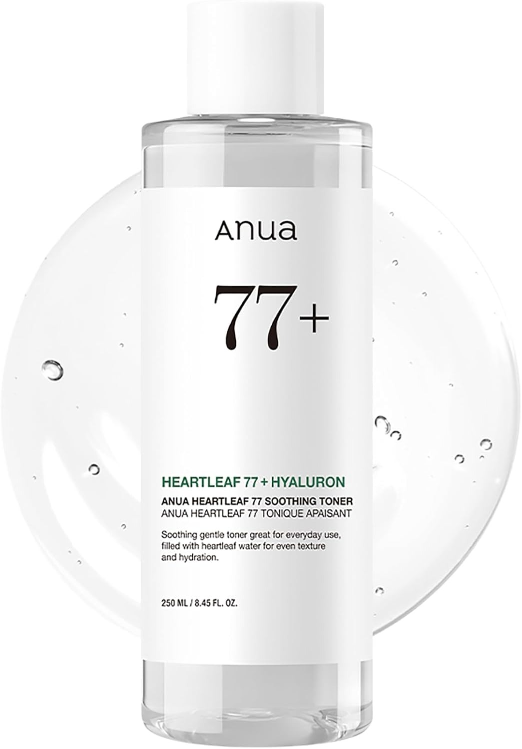 Anua Heartleaf 77 Soothing Toner, 8.45 fl.oz | Moisturizing & Calming Facial Toner for Glass Skin, Hyaluronic Acid, Lightweight Hydration for Sensitive Skin, Redness Relief