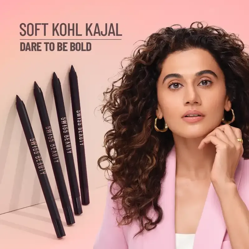 SWISS BEAUTY You & Eye Power Black Pencil Kajal ,Waterproof & Smudge-Proof ,24 Hour Stay ,Matte Finish Black Kajal . 0.30gm - Image 3