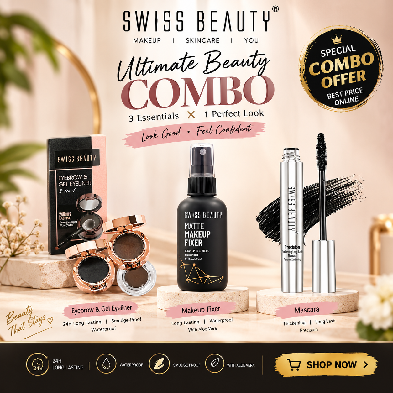 SWISS BEAUTY ULTIMATE MAKEUP COMBO!